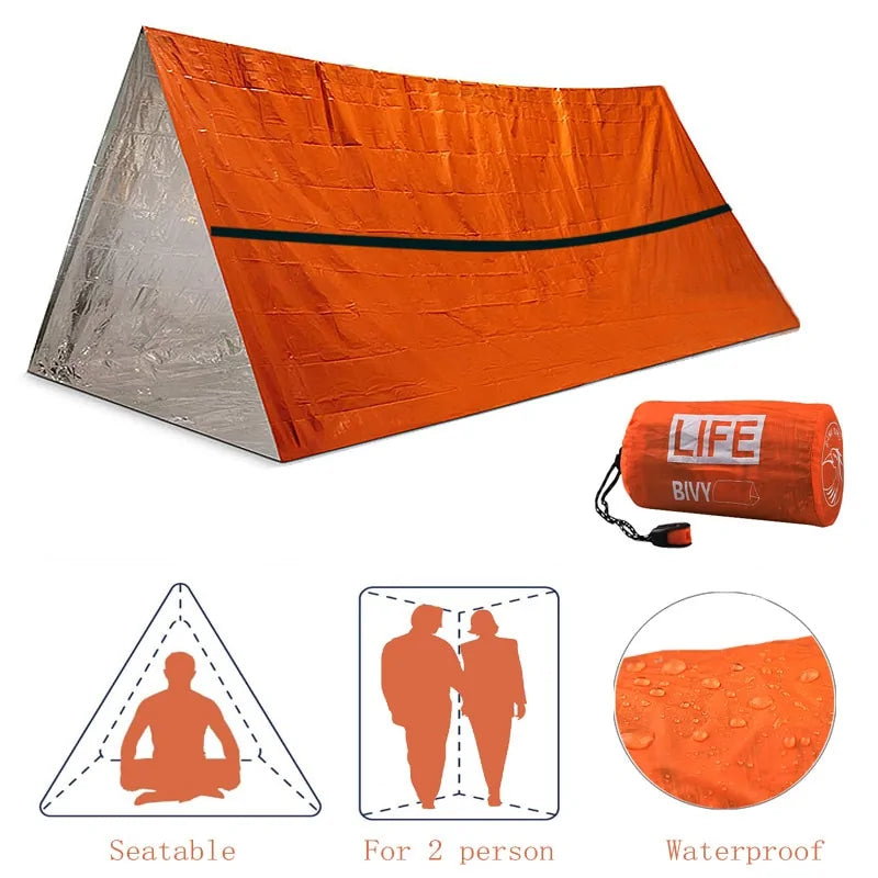Survival Tube Notfallzelt mit Pfeife
