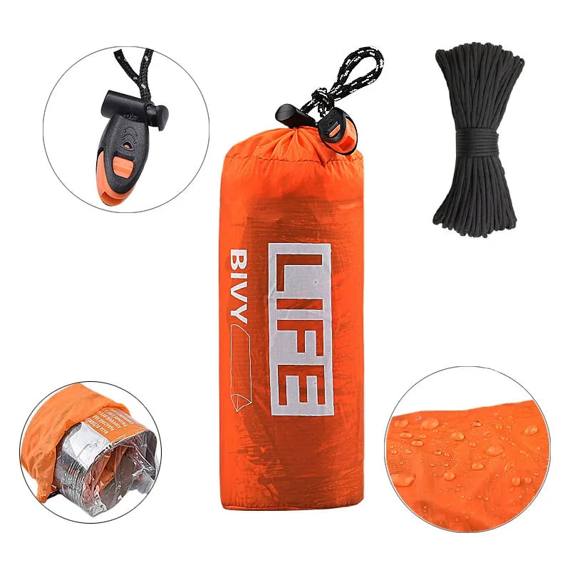 Survival Tube Notfallzelt mit Pfeife
