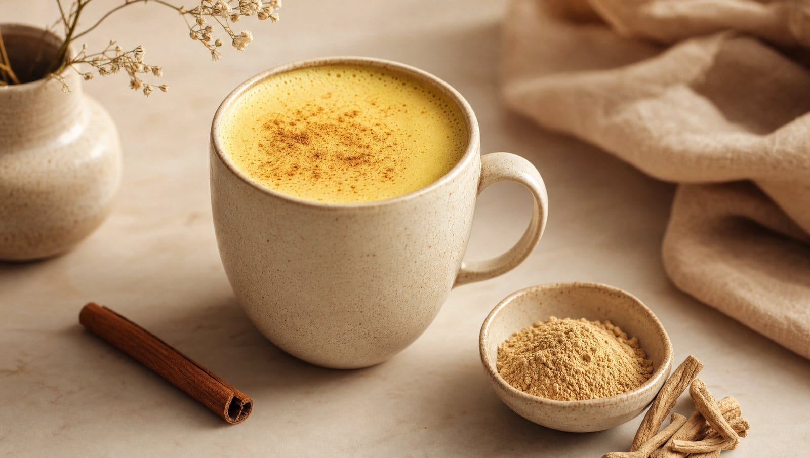 Goldene Ashwagandha-Milch: Das ayurvedische Einschlafritual (Rezept)