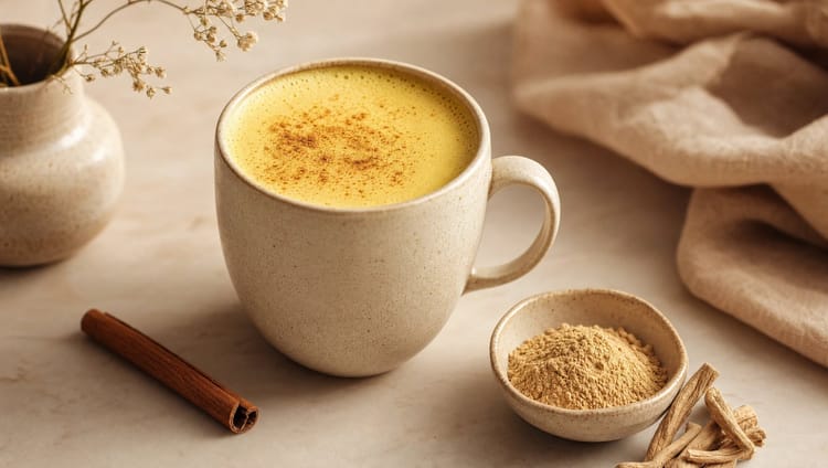Goldene Ashwagandha-Milch: Das ayurvedische Einschlafritual (Rezept)